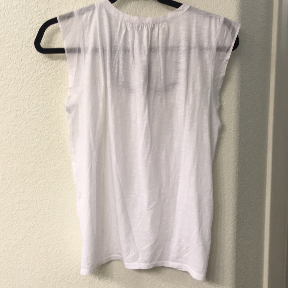 💌 Ann Taylor white embroidered peasant top - Picture 5 of 6